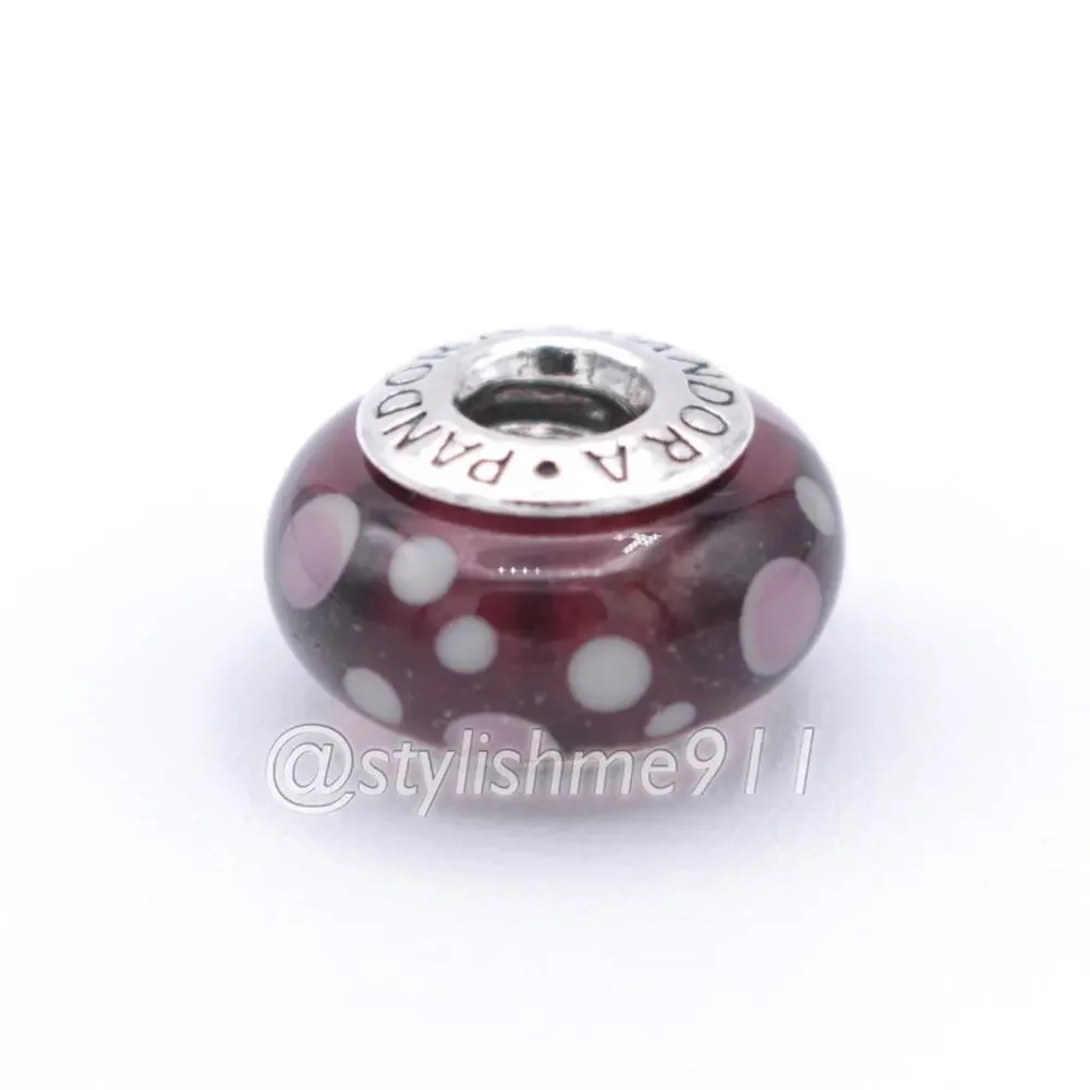 Authentic PANDORA Purple Bubbles Glass Murano - 790693
